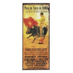 Placa Pared Publicidad Vintage 50x20 cm