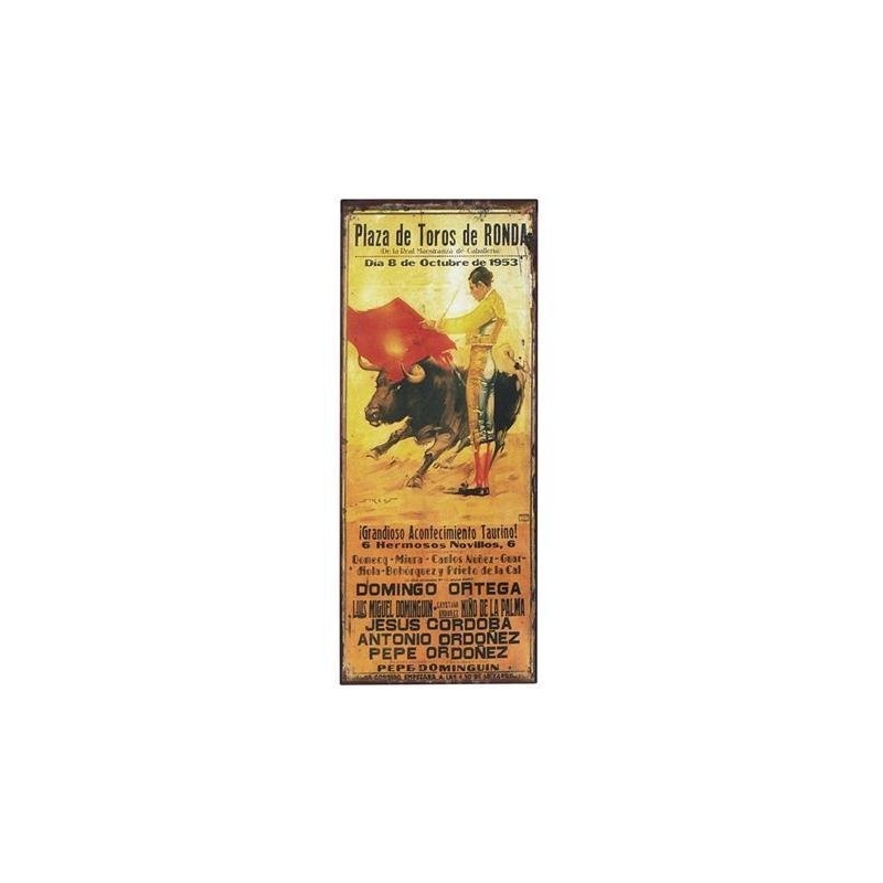 Placa Pared Publicidad Vintage 50x20 cm
