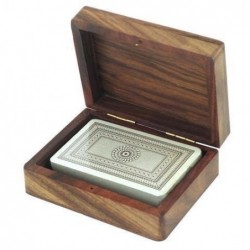 Caja Madera con Baraja Cartas