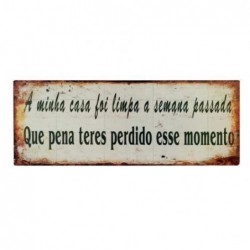 Placa Pared Mensajes 36x13 cm