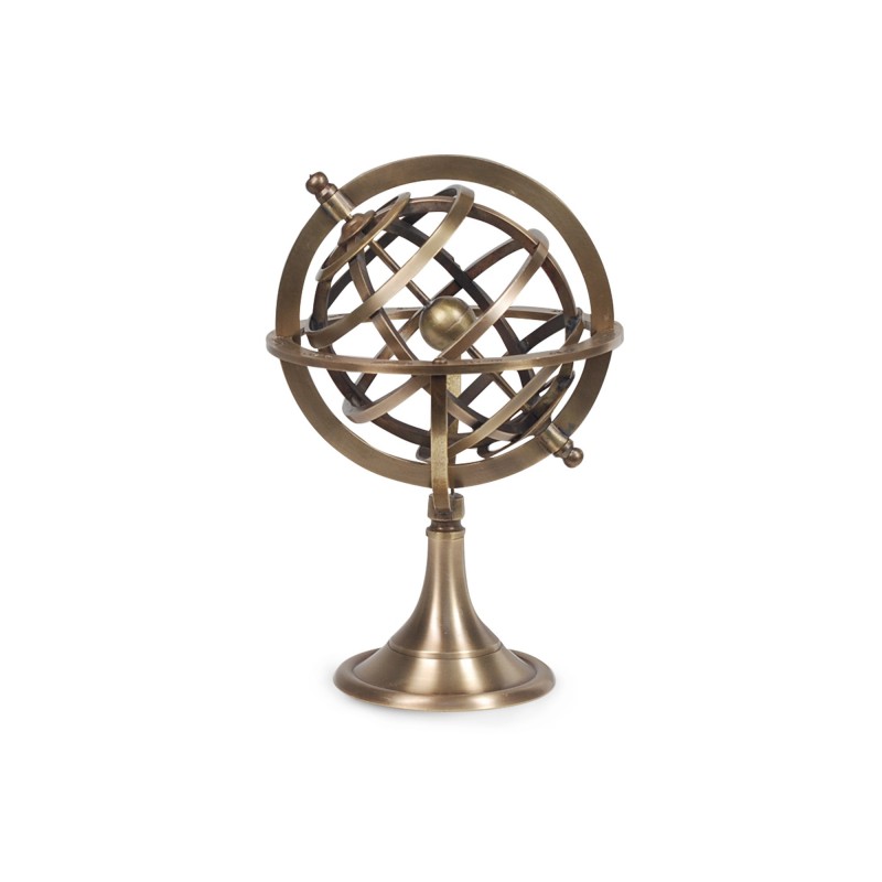 Figura Laton Esfera Armillary 18 cm