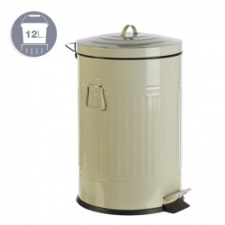 Papelera Retro 12L Beige 31 cm