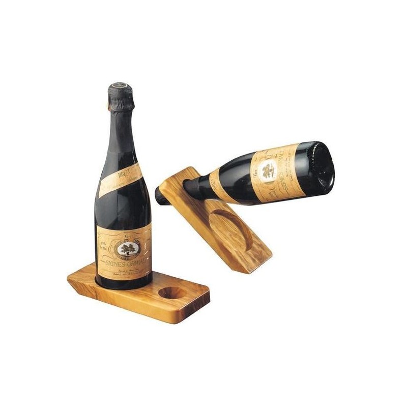 Botellero Madera Olivo 12 cm
