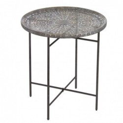 Mesa Auxiliar Metal Arabesca 50 cm