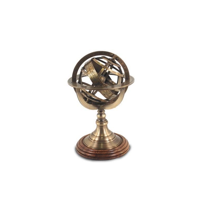 Esfera Armillary Laton Retro 21 cm