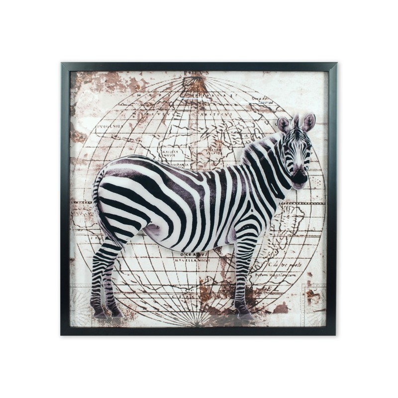 Cuadro Decorativo con Marco Zebra 60 cm