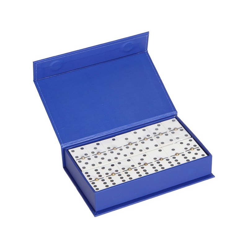 ESTUCHE DOMINO-6 AZUL  16x10x3