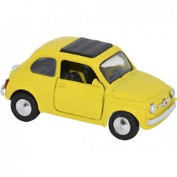 FIAT 500 1965 AMARILLO ESCALA 1:32 L: 9CM