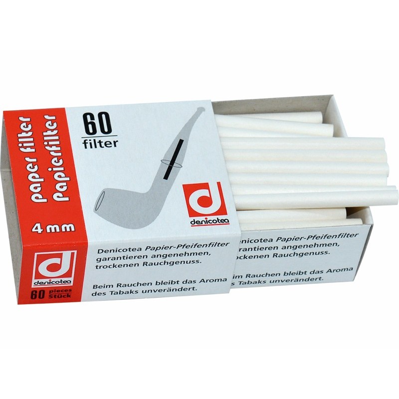 PACK 12 CAJITAS FILTROS-60 DENICOTEA 4MM PAPEL