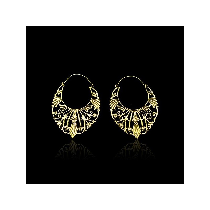 Pendientes Florales de Bronce