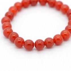 Pulsera de Cornalina Bolas 8mm