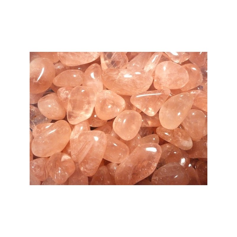 Rodado cuarzo rosa (4x3cm aprox) Pack 250 gr