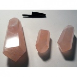 Biterminados en cuarzo rosa (pack 250gr).