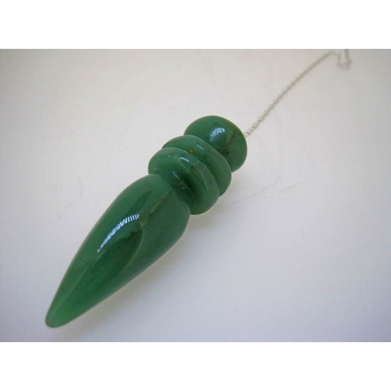 Pendulo egipcio de Cuarzo Verde