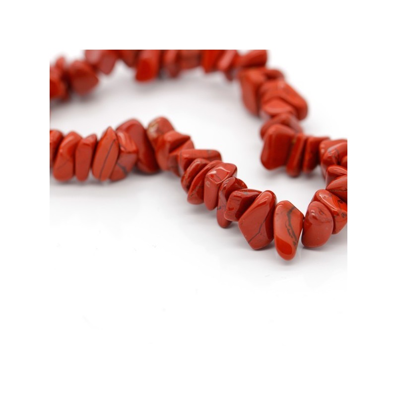 Pulsera Chip de Jaspe Rojo