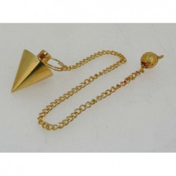 Pendulo Bronce Conico 1 Dorado
