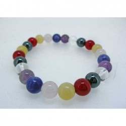 Pulsera de los Chakras Bolas 8mm Colores Consecutivos