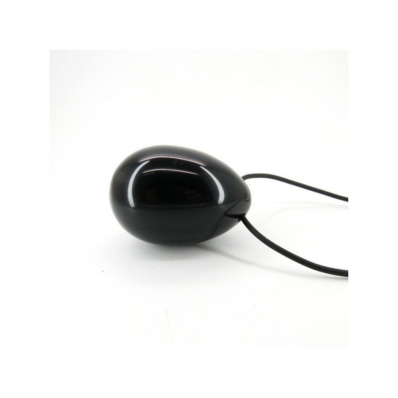 Huevo Grande de Obsidiana con Agujero