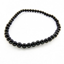 Pulsera de Obsidiana Dorada Bola Lisa 4mm