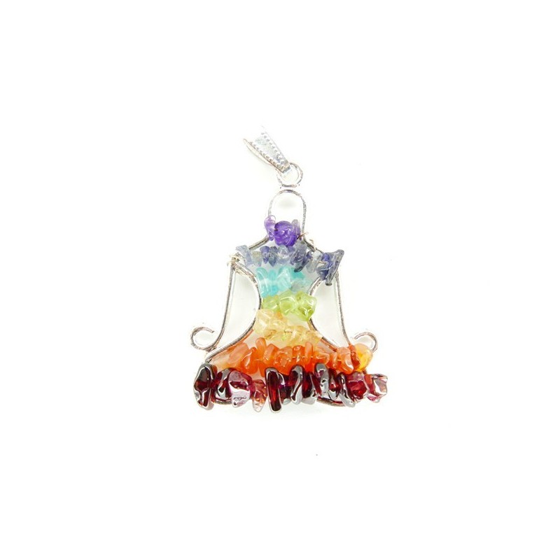 Colgante Buda con Minerales Chakras Chip