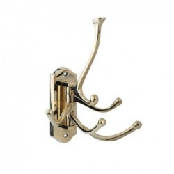 Percha 5 Pomos Laton Retro