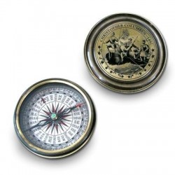 Brujula Retro Laton 7 cm