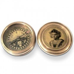 Brujula Retro Laton 5 cm