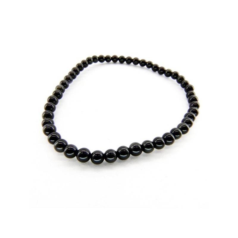 Pulsera de Obsidiana Dorada Bola Lisa 4mm