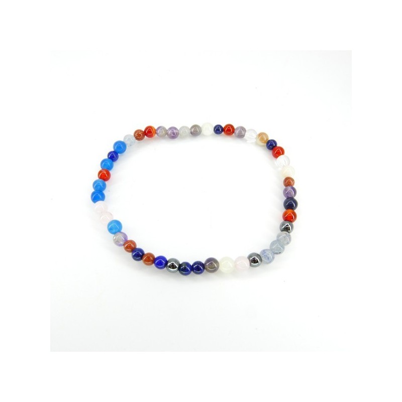 Pulsera Chakras Mix Bola Lisa 4mm -2-