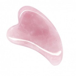 Masajeador Gua Sha de Cuarzo Rosa