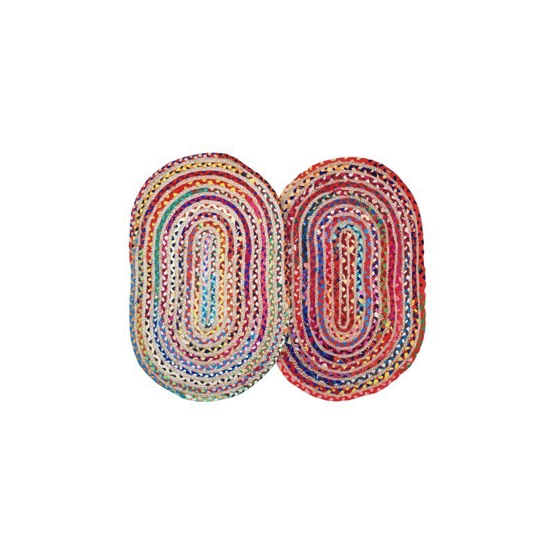 Alfombra x2 Modelos Algodon 85 cm