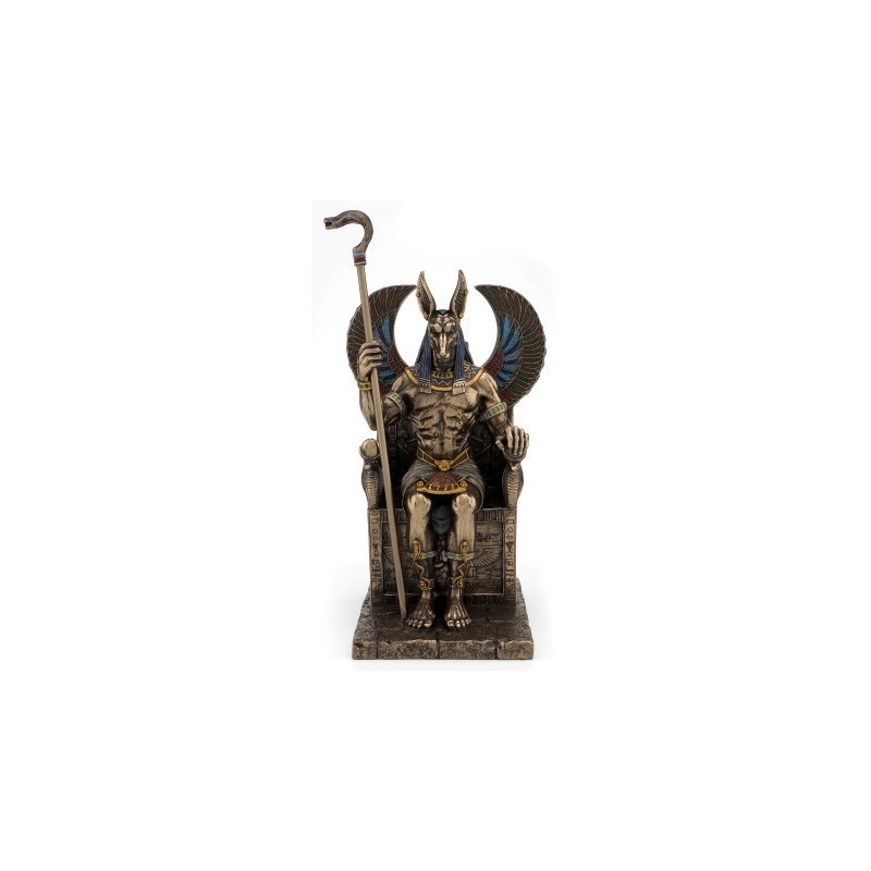 Figura Resina Anubis Dios Egipcio 27 cm