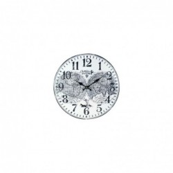 Reloj Pared Mapamundi Retro 40 cm