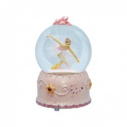 BOLA MUSICAL BAILARINA ROSA C/TUTÚ H:16CM INT.ROT.