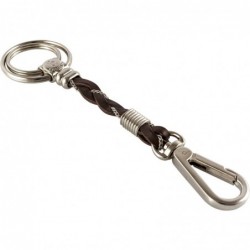 LLAVERO KANSAS MARRON NIQUEL-CADENA