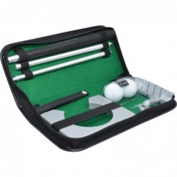 SET MINI-GOLF NEGRO ACCES. ALUMINIO 30x14x5cm