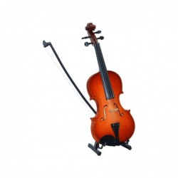 VIOLIN MADERA C/STAND H:15CM