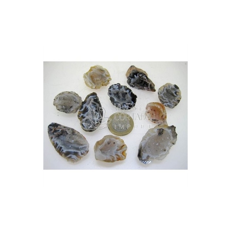Mini Geoda de Agata Cristalizada (pack 250 gr)