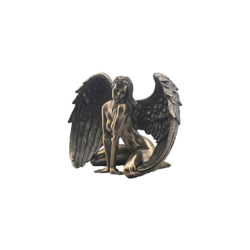 Figura Decorativa Angel Desnudo Mujer Resina 17 cm