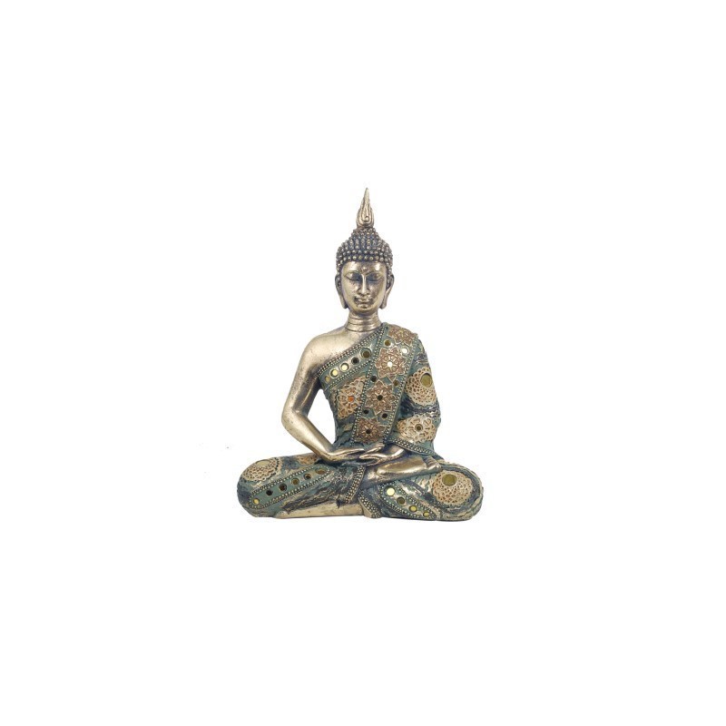 Figura Decorativa Buda Resina 28 cm