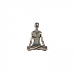 Figura Decorativa Clasica Mujer Yoga Pose de Loto 13 cm