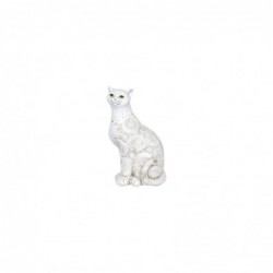 Figura Decorativa Gato Resina 22 cm