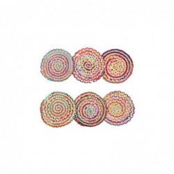 Salvamantel x6 Colores Yute 36 cm