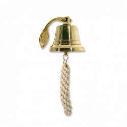 Adorno Decorativo Pared Campana Laton 20 cm