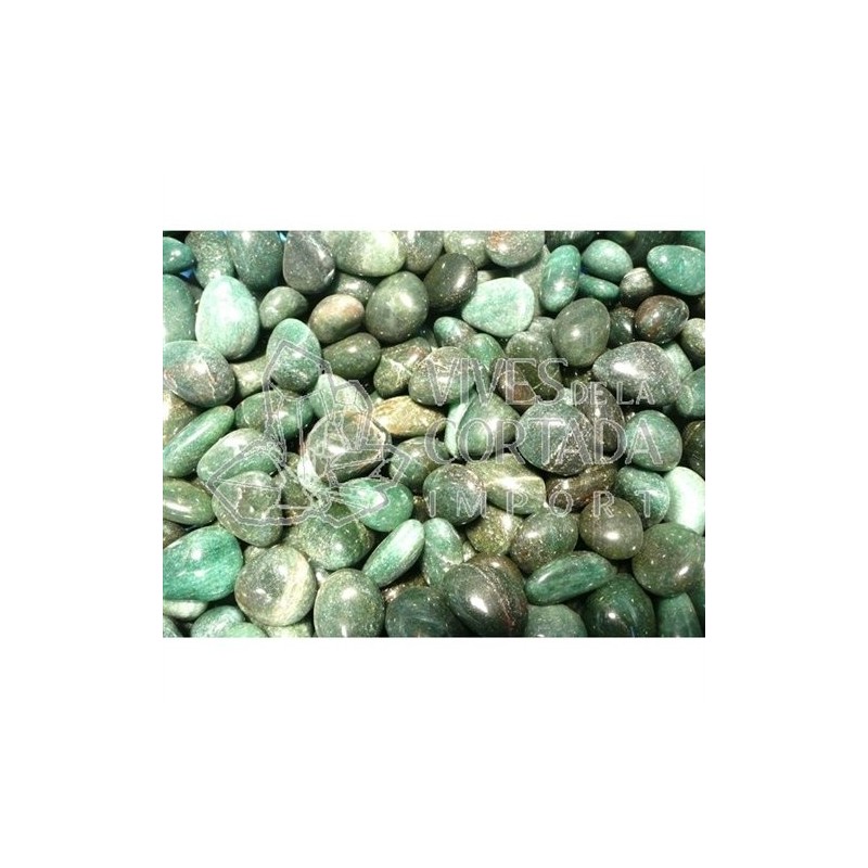 Rodados de Cuarzo Verde (pack de 250 gr) 3x2 cm