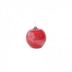 Figura Decorativa Manzana Cristal Roja 8 cm