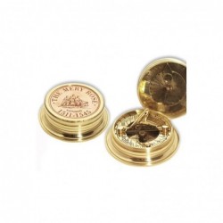 Reloj Solar con brujula de Bolsillo Laton 5 cm