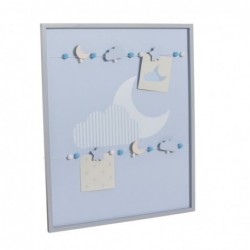 Panel con Pinzas  Infantil Azul 45 cm