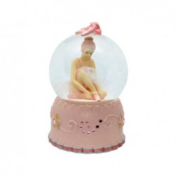 Bola Musical con Purpurina Bailarina 15 cm