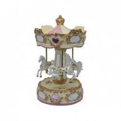 Carrusel Musical giratorio Resina 21 cm